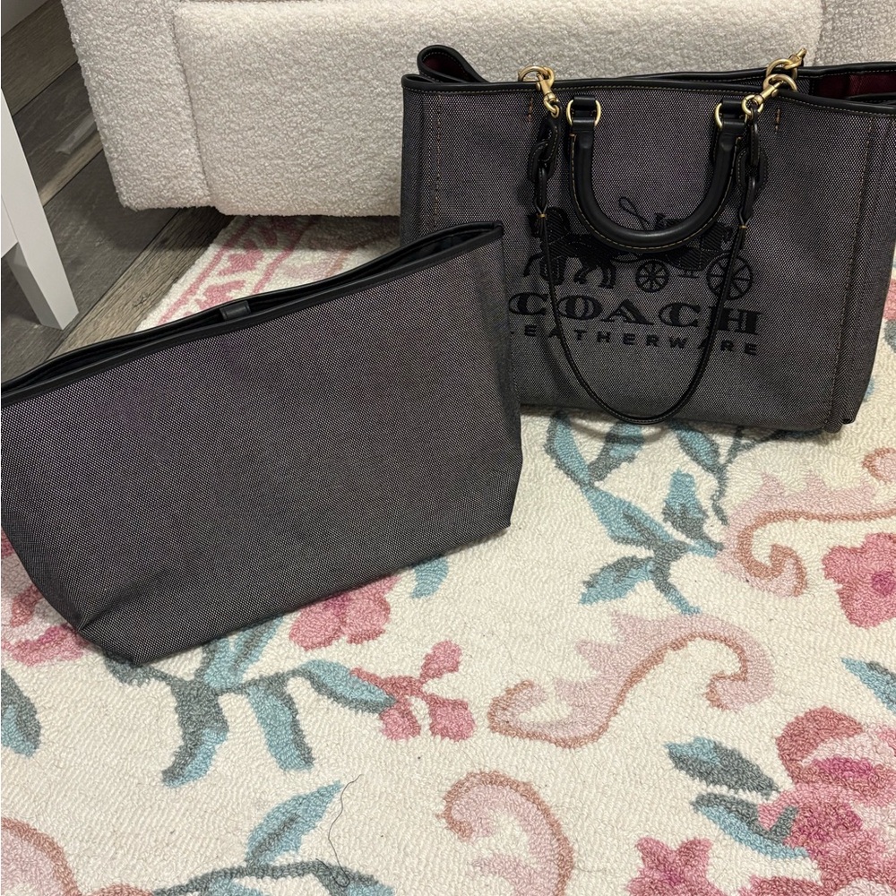 SOLD Coach Large Reese Tote With Organzier